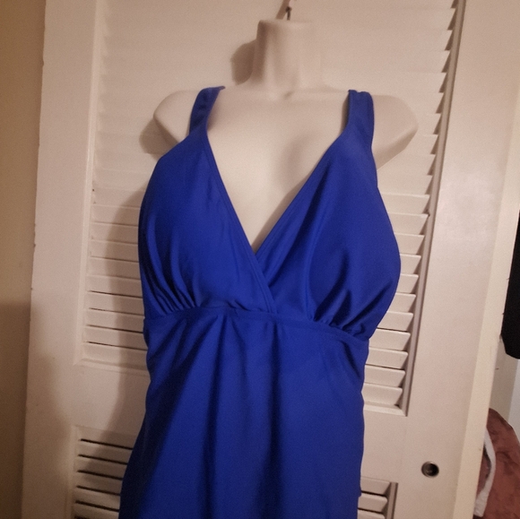 White Birch Royal Blue Women's One-Piece Swimsuit - Picture 4 of 6